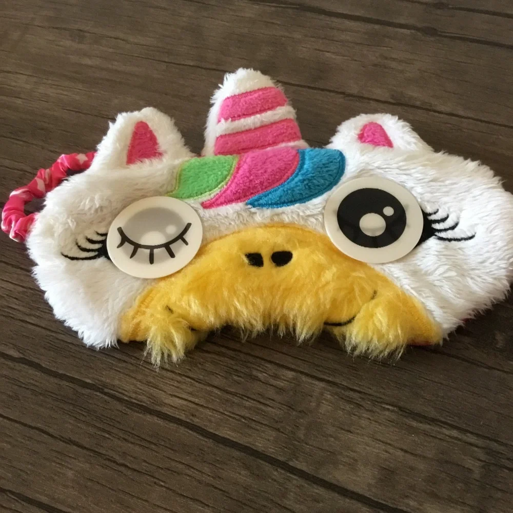 Kids Unicorn Plush Sleeping Eye Mask